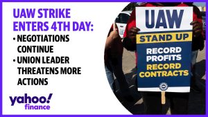 UAW strike enters 4th day: Negotiations continue, union leadership threatens more actions