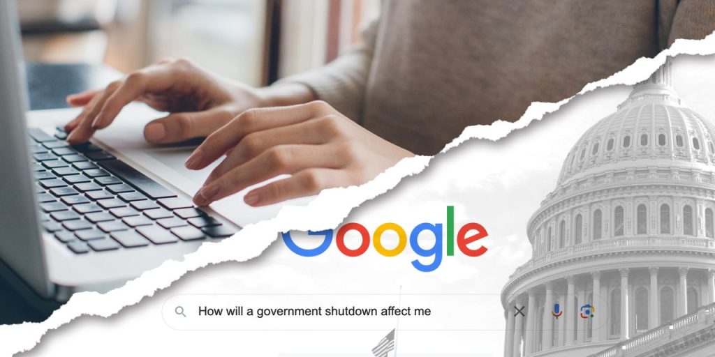 Government shutdown-related Google searches on Social Security, veterans benefits spike over 5,000% Monday morning