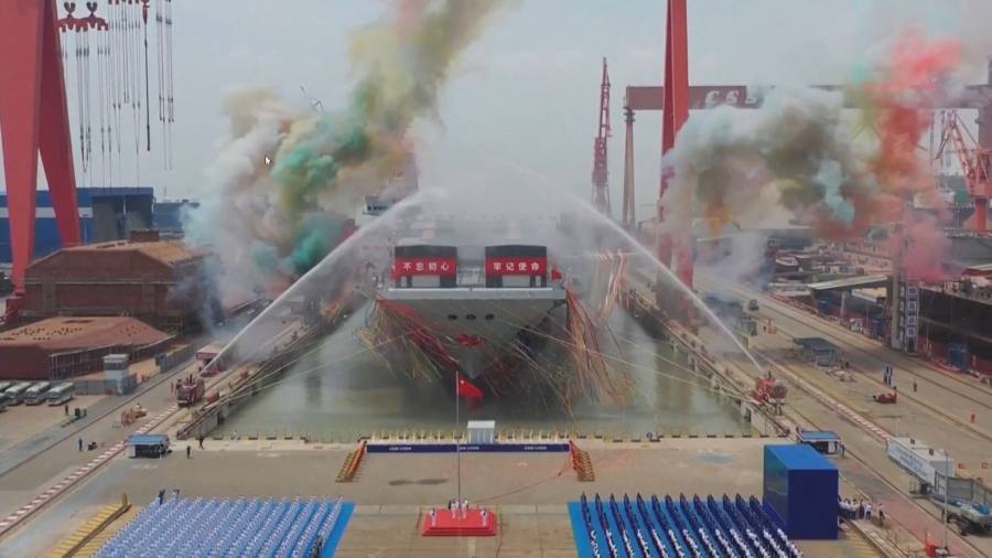 China’s newest aircraft carrier prepares to take to the seas