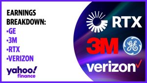 Earnings breakdown: GE, 3M, RTX, Verizon
