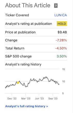 Seeking Alpha Lundin